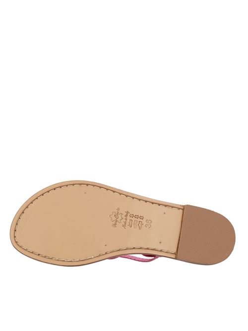 Flat leather thong sandals EMANUELA CARUSO | R61/ET10NAFUXIA